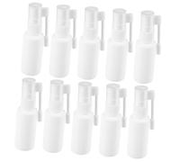 ibasenice 10pcs White 30ml Refillable Spray Mist Bottles with Swivel Sprayers, Hdpe Material Small Mist Atomizers Suitable for Nasal Care and Cleaning