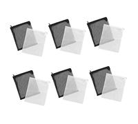 ibasenice 12PCS Aquarium Filter Media Mesh Bags with Zipper Closure Durable Reusable Fish Tank Filter Bags for Phosphate and Nitrate Removers White Black for Garden Ponds