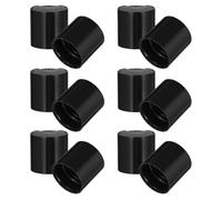 ibasenice 12pcs Black Plastic Refillable Shampoo Bottle Lid with Smooth Finish, Easy Dispensing Press Cap for Squeeze Bottles, for Family Use and Carrying in Your Bag