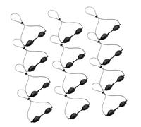 ibasenice 12pcs Black Silicone Protective Eye Goggles for Tanning Beds and Sunbathing, Reusable Eye Masks for Lash Extension Care and Skin Protection during Beauty Therapy