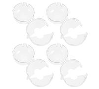 ibasenice 12pcs Clear Stove Knob Childproof Kitchen Safety Guard Material Prevents Accidental Gas Activation Easy Installation for Peace of Mind