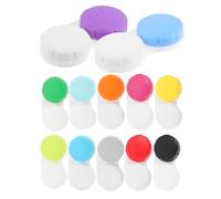 ibasenice 12pcs Colored Contact-Lens Holder Portable Dual Lens Case with Letters Compact Storage Box for Travel Daily Use Small Lightweight Container for Left Right Eyes