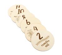 ibasenice 12pcs Double-Sided Boy Girl Growth Cards Monthly Commemorate Props Safe Material for Newborns Showers Capture Precious Moments