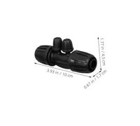 ibasenice 12pcs Drip Irrigation Connectors for Tubing Anti-Aging Fittings for Garden and Agricultural Watering Systems Efficient Water Distribution and Conservation Adapter Kit