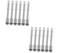ibasenice 12pcs Drum Set Hardware Drum Screw Tension Rods for Percussion Instrument Replacement Parts for and