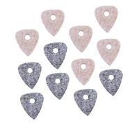 ibasenice 12pcs Felt Guitar Pick Plectrum Replacement for Ukulele Electric Folk Guitar Practice Playing Guitarist Accessories