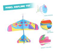 ibasenice 12pcs Foam Flying Gliders Lightweight Airplane for Boys Flexible Airplane for Indoor Outdoor Fun Safe Non-toxic Material Random Styles