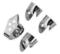 ibasenice 12pcs Guitar Finger Picks Metal Banjo Finger Picks Instrument Thumb for Guitar Accessories and Tools