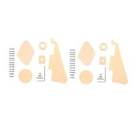 ibasenice 12pcs Guitar Pickguard Cavity Covers for Style Electric Guitar Pickguard Shield Bracket Screws Ply Material Replacement for Accessories