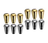 ibasenice 12pcs Guitar Toggle Caps Guitar Tips Easy to Install Synthetic Fits Thread