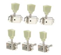 ibasenice 12pcs Guitar Tuning Pegs Steel String Tuning Keys for Electric Guitar Repair