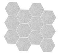 ibasenice 12pcs Hexagon Sound Absorption Panels Acoustic Insulation Pads for Home Studio Recording Wall Soundproofing Material