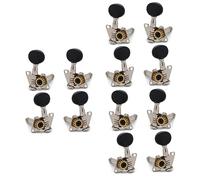 ibasenice 12pcs Locking Tuners for Ukulele Tuning Keys Beautiful Design Solid and Plate Left-handed Locking Tuners