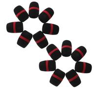 ibasenice 12pcs Microphone Windscreen Sponge Reusable Noise Reduction Mic Shield Handle Cover for Ktv Speech Vocal Microphone for Singing