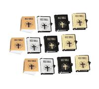 ibasenice 12pcs Mini Book Models Charming Ornaments for Dollhouse Photography Props Lightweight Vivid Scene Accessories for Decor for Miniature Collectors
