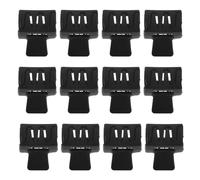 ibasenice 12pcs Mini Claw Hair Clips for Women Lightweight Black Plastic Rectangle Grip Clips Travel and On-the-go