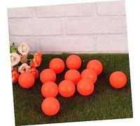 ibasenice 12pcs Orange Indoor Training Golf Balls Lightweight Soft Practice Balls for Exercise Field Use Golf Aids for Approach and Full Shot Training Safe for Home and Office