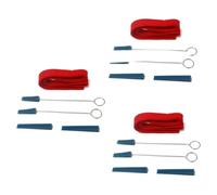 ibasenice 12pcs Piano Tuning Fork Set Rubber Mutes Musical Tuning Fork for Piano Tools Includes Temperament Strips