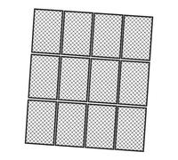 ibasenice 12pcs Protection Net Model for Prison War Scenes Fencing Toy As Barrier for Army Military Base Toy Fence Black Net for Landscape Garden Decoration