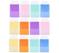 ibasenice 12pcs PVC Pen Storage Pouches for Doctors and Nurses Smooth and Comfortable Small Size Pen Organizer Multiple Colour Holder for Office Use