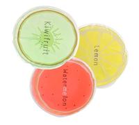 ibasenice 12Pcs Reusable Gel Ice Packs Portable Cooling Therapy Bags for Cute Fruit Design -Dragon Fruit Kiwi Lemon Soft Flexible Cold Compress for Injury Relief and Swelling Control