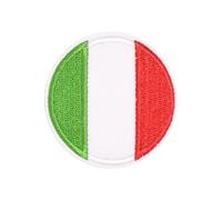 ibasenice 12pcs Round Flag Cloth Embroidery Patch Decorative Fashion Appliqué for Clothes Repairing and Cover Broken Holes, Beautiful Cloth Material for Arts Craft Projects and Bags,