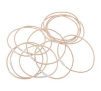 ibasenice 12pcs Rubber Mic Rubber Ring Microphone Shock Mount Elastic Bands Mic Shocking Mount Bands Mic Shockproof Soft Elastic Shocking Beige