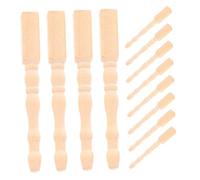 ibasenice 12pcs Scale Mini Wooden Dollhouse Table Legs Lightweight Replacement Feet for Miniature Furniture Easy to Install Accessories for Dollhouse Decoration