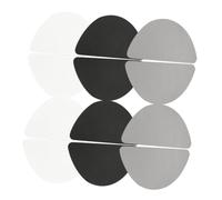 ibasenice 12Pcs Self-adhesive Boot Repair Patches with Heel Fix for Shoes Includes White Gray Black Easy Application for Worn Heels and Repair Trainers and Boots