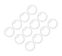 ibasenice 12pcs Silicone Dog Tag Protector for Identification Tags and Pet Collars, Glow in The Dark Noise Cancelling Silent Accessory, Sturdy White Soft Case to Reduce Sound and Safeguard