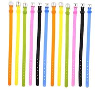 ibasenice 12Pcs Skin Friendly Silicone Watch Bands Multi Use DIY Elastic Wristbands for Music Festivals Straps with Buckle Comfortable Safe for Skin