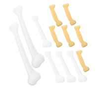 ibasenice 12pcs Small Fake Bones Plastic Halloween Skeleton Props for Digging Interactive Caveman Theme Reusable Artificial Bone Decorations for Festive Home and Classroom Displays