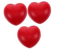 ibasenice 12pcs Soft Squeeze Balls Stress Relief Heart Shape Hand Exercise Toys Relaxation Balls for Boys and Girls Office
