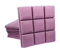 ibasenice 12pcs Sponge Sound Insulation Pad Sound Reduction Panels Insulation Plate Rubber and Plastic Material Improve Vocal Clarity Absorption for Small and Medium-sized Rooms
