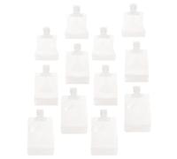 ibasenice 12pcs Travel Lotion Dispenser Emulsion Sub Bag Portable Easy to Carry Pet Pa Pe Material 30ml 50ml 100ml Capacity Suitable for Travel Daily Life Toiletry Bag