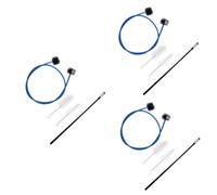 ibasenice 12pcs Trumpet Maintenance Kit Cleaning Snake Brush Casing Brush Flexible Rod Vinyl Cleaner Kit for Trumpet Accessories