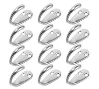 ibasenice 12pcs Vintage Wall Mounted Coat Hook in Silver Alloy, Sturdy Single Hole Clothes Hook for Jackets and Umbrellas, for Kitchens and Countertops in Classic American Country Style