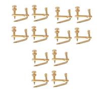 ibasenice 12pcs Violin String Adjuster Tuners Tools for Precise Tone Golden Easy to Install Non-discoloring Compatible Standard Violins