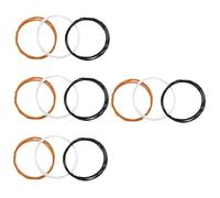 ibasenice 12pcs Waxed Cloth Guitar Wiring Cables Lightweight Sound Pickup Wires for Guitar Players and Beginners for Easy Installation