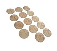 ibasenice 12pcs Wooden Growth Cards, One Month Old Baby Sign, Reusable Photography Props for Newborns, Infant Birthday Cards to Track Baby's Growth, Khaki