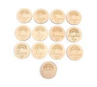 ibasenice 13pcs Double-Sided Cards for Newborns Unisex Photo Props Markers for Monthly for Photo Shoots