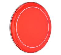 ibasenice 14 Inch Double Layer Red Snare Drum Head with Wear Resistant Plastic and Metal Material, Precision Fit for Snare and Bass Drums, for Studio and Professional Performances