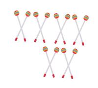 ibasenice 14pcs Rainbow Lollipop Shaped Drumsticks for Soft EVA Foam Head Percussion Mallets Colorful Preschool Instruments for Early Music Education and Family Fun