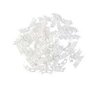 ibasenice 150pcs Gardening Clips for Vegetables Vine Support Plastic Holder Clamp for Tomato Cucumber Pepper and Melon Plants White Durable UV Stabilized Quick Release Design for Easy Reuse
