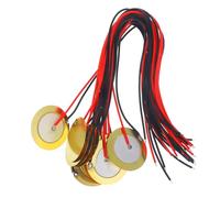 ibasenice 15pcs 35mm Piezo Disc Guitar Pickup Transducer Acoustic Pickup Buzzer with 25cm Lead Cable for Guitar and Drum Trigger Sound Accessories
