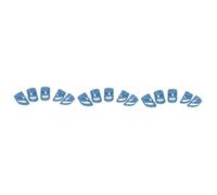 ibasenice 15pcs Colorful Guitar Thumb Finger Picks Ergonomic Durable Sleeves for Acoustic Electric Bass Ukulele Comfortable Protection for Fingerstyle Playing Blue