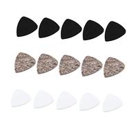 ibasenice 15pcs Felt Guitar Picks Ukulele Pick Replacement Acoustic Guitar Plectrums Musical Instrument Parts Black White Grey for Stringed Instruments