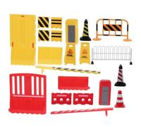 ibasenice 15pcs Mini Traffic Sign Models Educational for Road Simulated Scene for Traffic Cognition and Awareness Development
