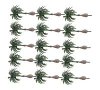 ibasenice 15pcs Miniature Palm Tree Figurines for DIY Scenery Realistic Plastic Coconut Trees for Cake Toppers Moss Gardens Fairy Garden Decorations Micro Landscape Ornaments