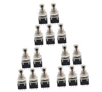 ibasenice 15pcs Pin Foot Metal Electric Guitar Effects Pedal Box Accessory Momentary Push Button True Bypass for Guitar Effects